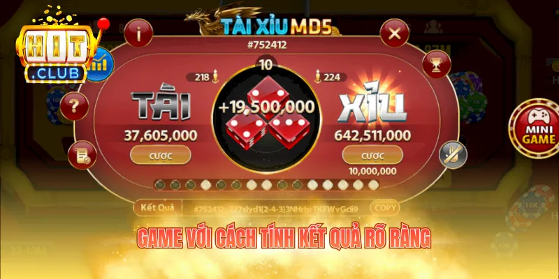 Game với cách tính kết quả rõ ràng